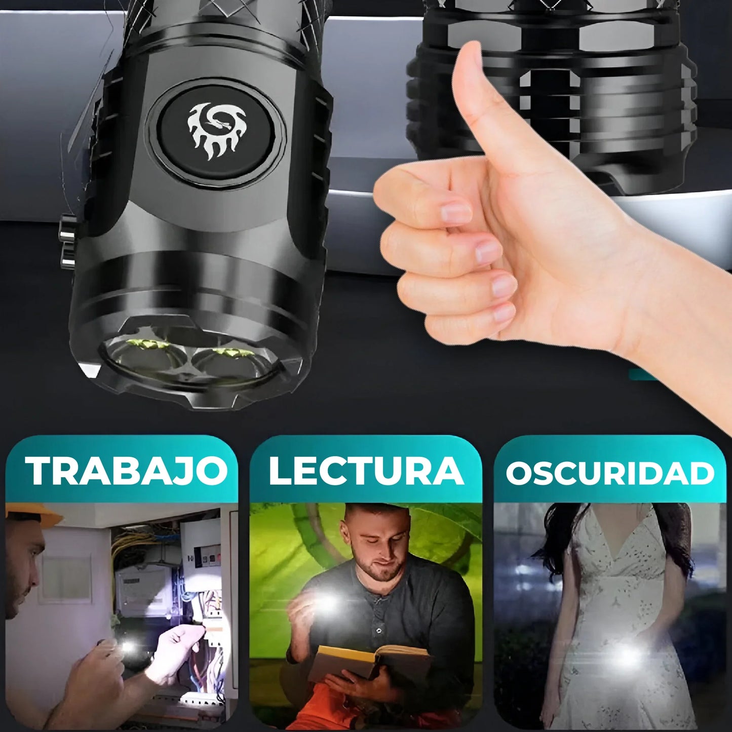 Lintera Tactica - La mini Linterna mas Potente del Mercado