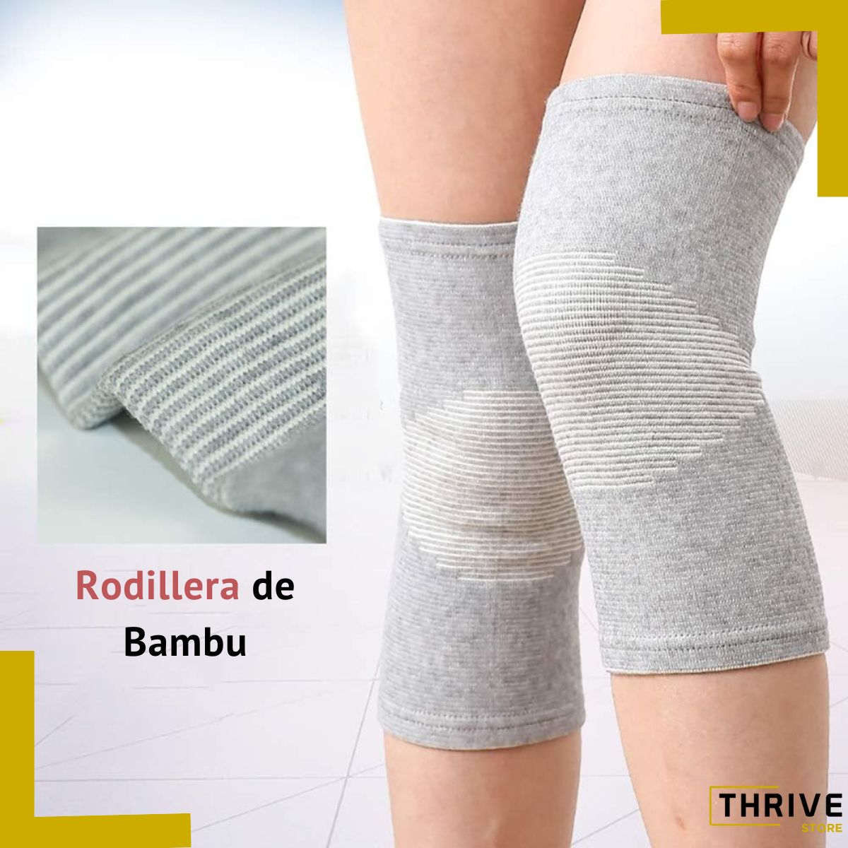 PureFlex™ - Rodillera de Bambú para Alivio y Estabilidad