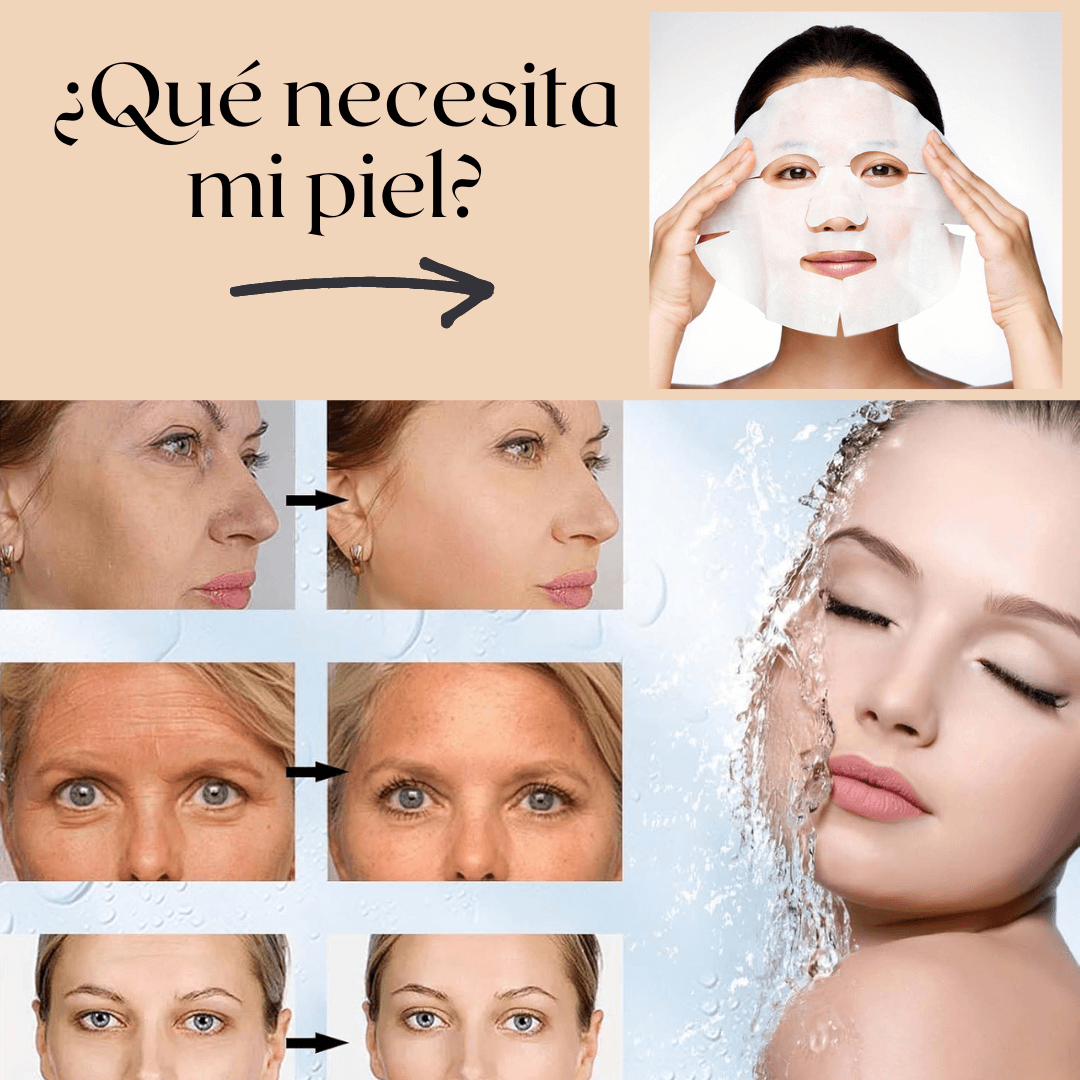 Mascarilla Colágeno Hidrolizado y Ácido Hialurónico, LLEVATE 5 GRATIS, SOLO POR ESTA SEMANA🎁
