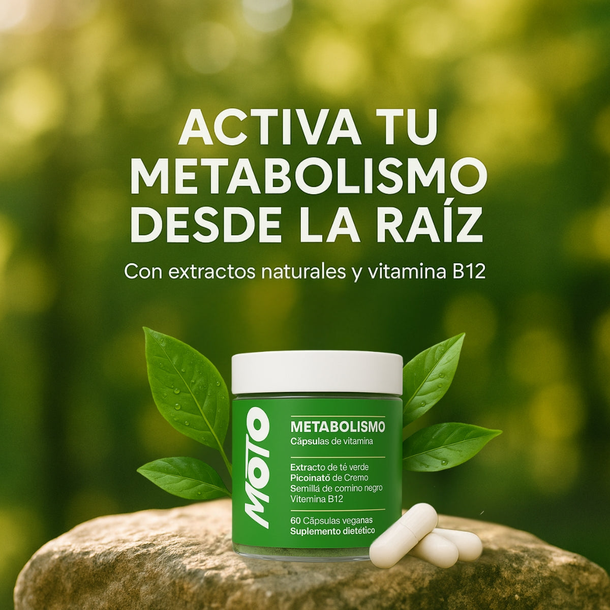 MOTO® Cápsulas que aceleran el metabolismo🩺🔥 OFERTA ESPECIAL FRASCO 60 CAPS 💊