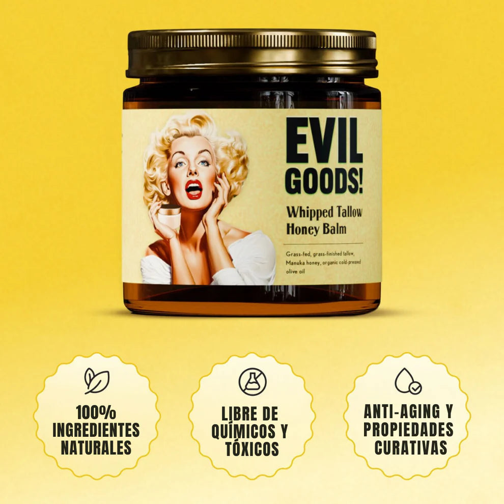 EVIL GOODS® - Bálsamo de Miel y sebo Anti-Envejecimiento 👉🔥RESULTADOS EN 10 DÍAS 💃