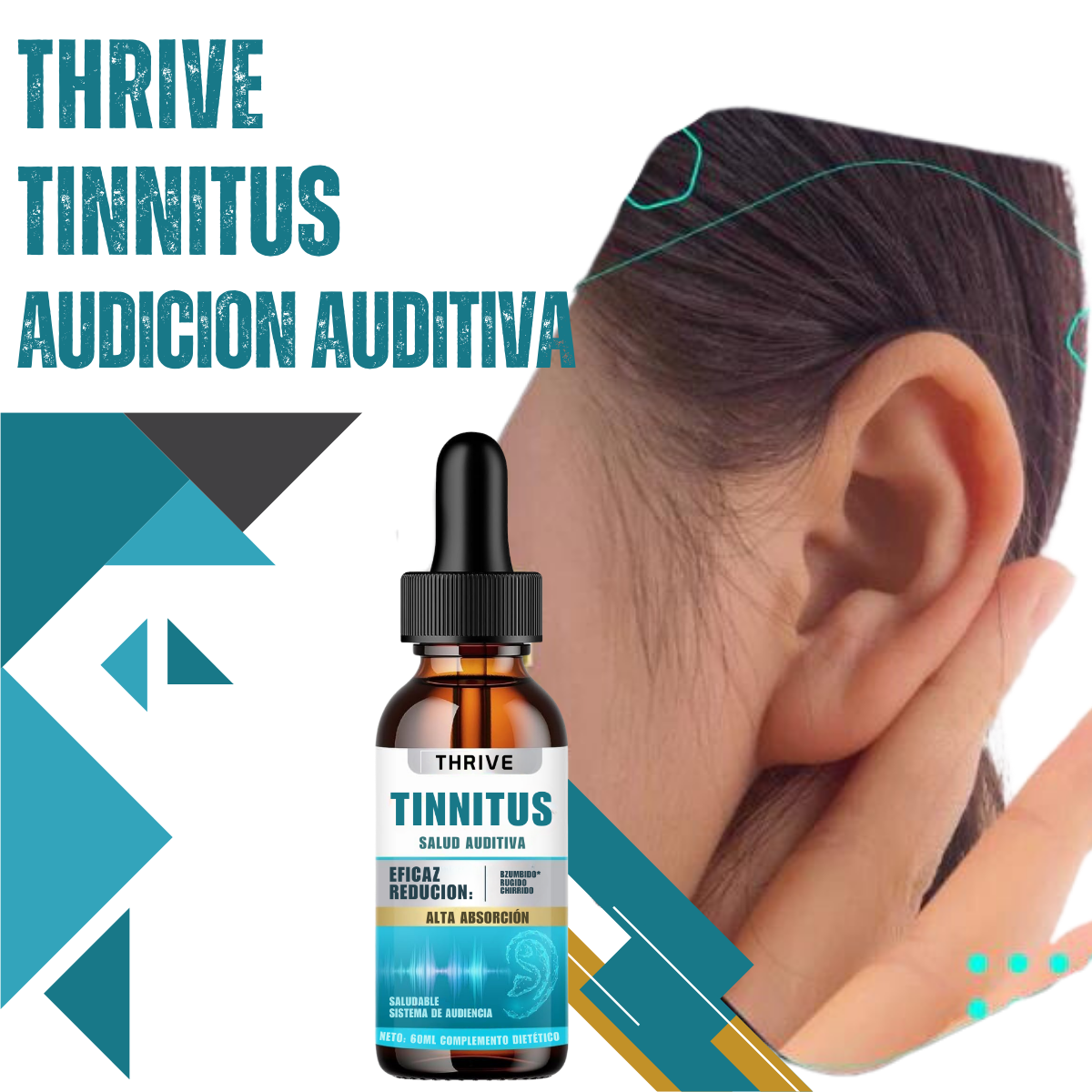 THRIVE TINNITUS - MEJORA LA CALIDAD AUDITIVA