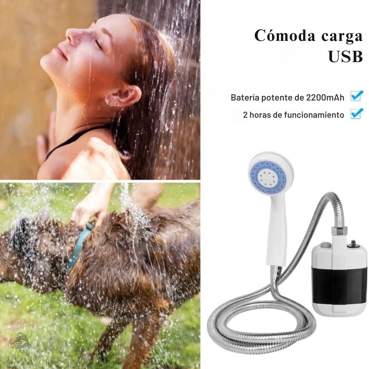 FreshTrek™ - Ducha Portátil Recargable