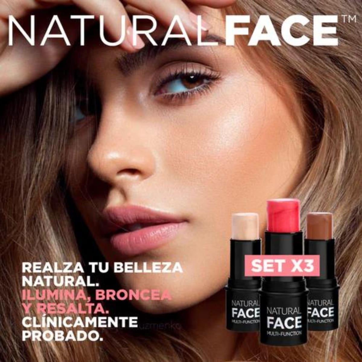 NaturalFace® - Set De 3 Labiales Iluminadores