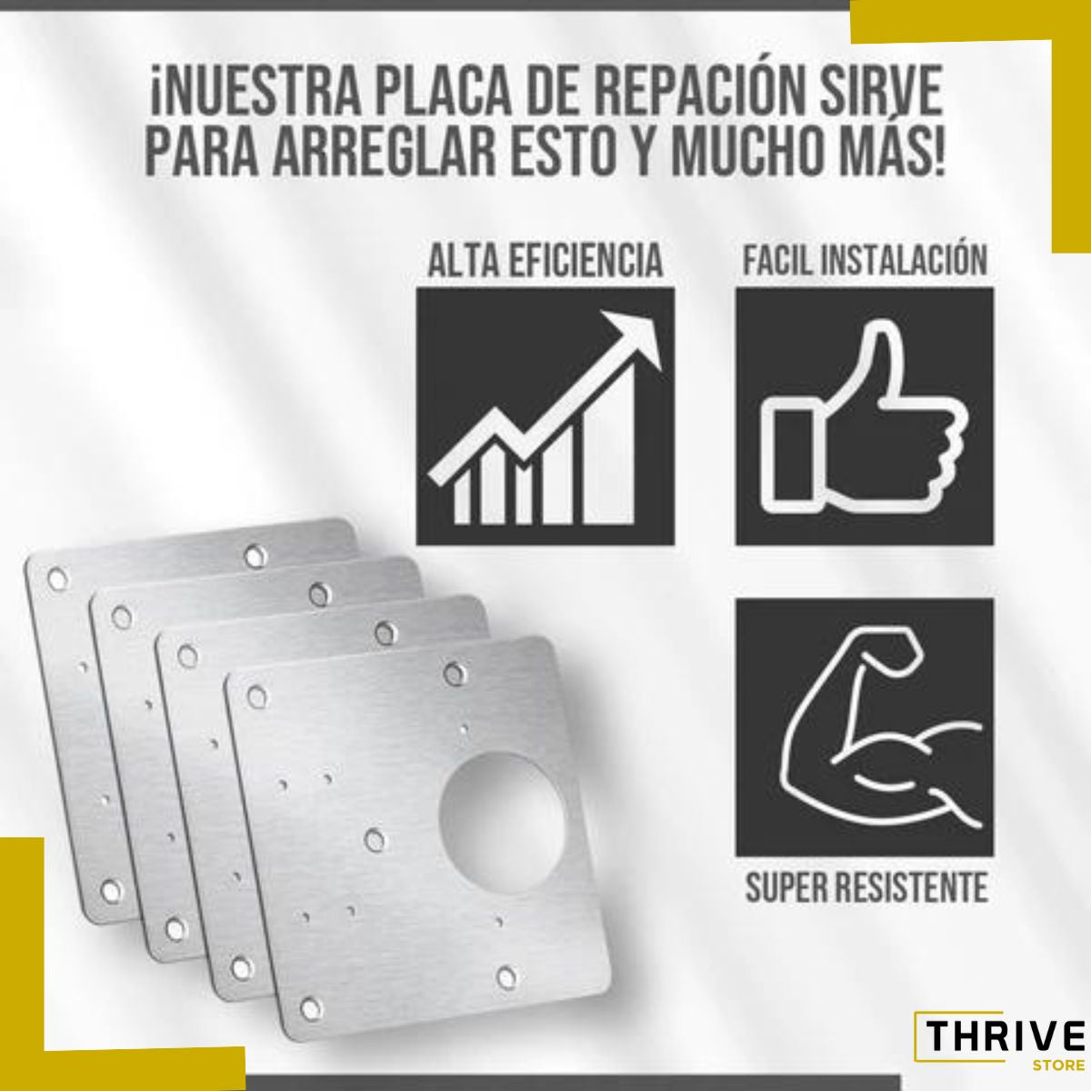 Hinge Plate™ - Placa de Reparación de Bisagra