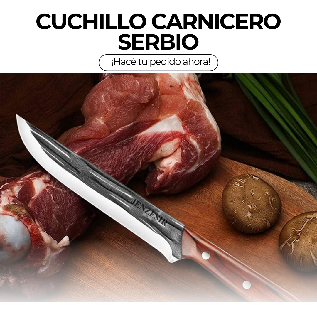 Cuchillo de Carnicero Serbio Forjado a Mano: Lo que todo cocinero debe tener🔪👨🍳
