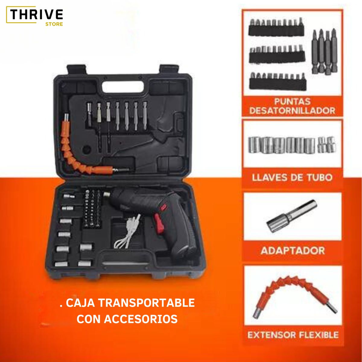 FlexiScrew™ - Destornillador Inalámbrico De 46 Piezas