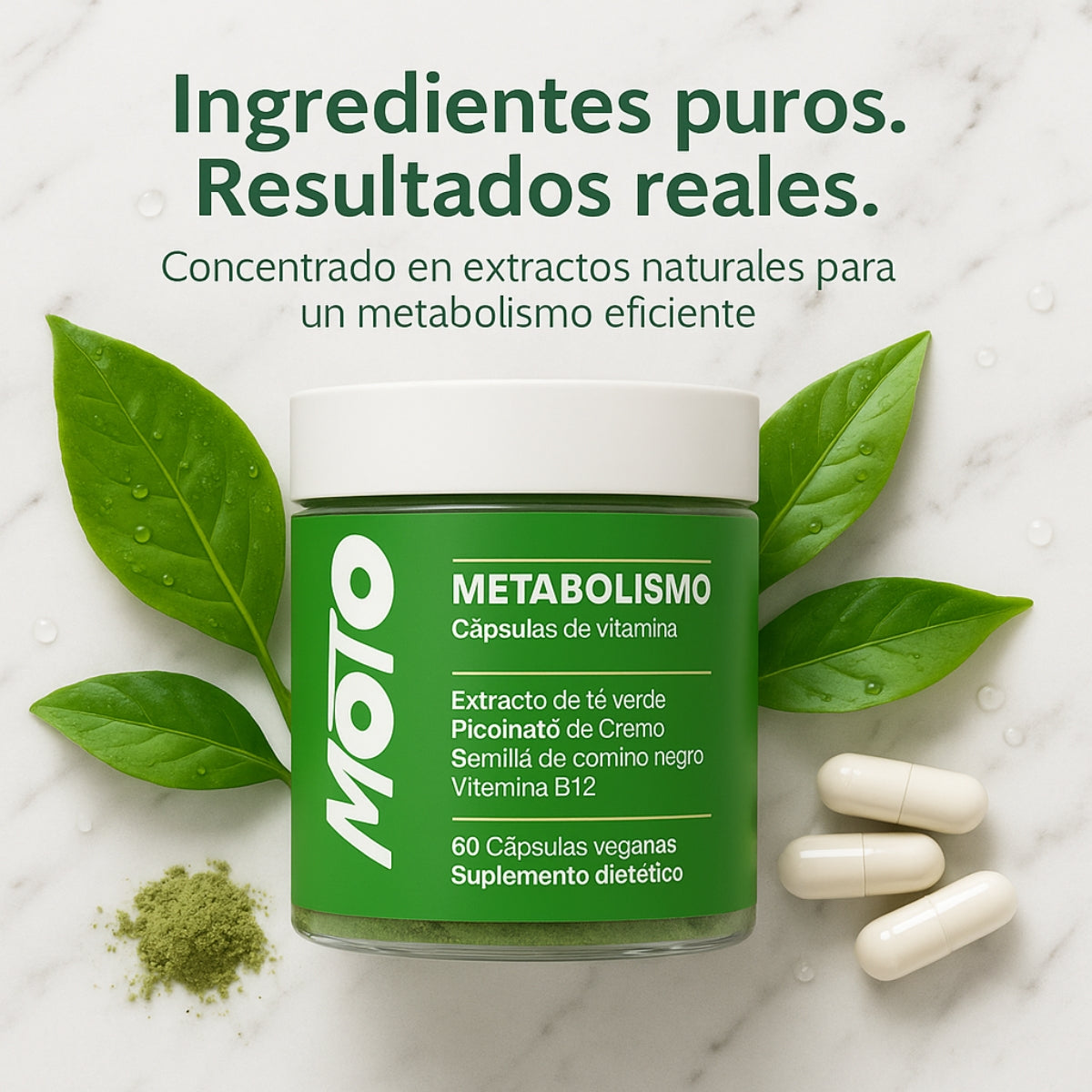 MOTO® Cápsulas que aceleran el metabolismo🩺🔥 OFERTA ESPECIAL FRASCO 60 CAPS 💊