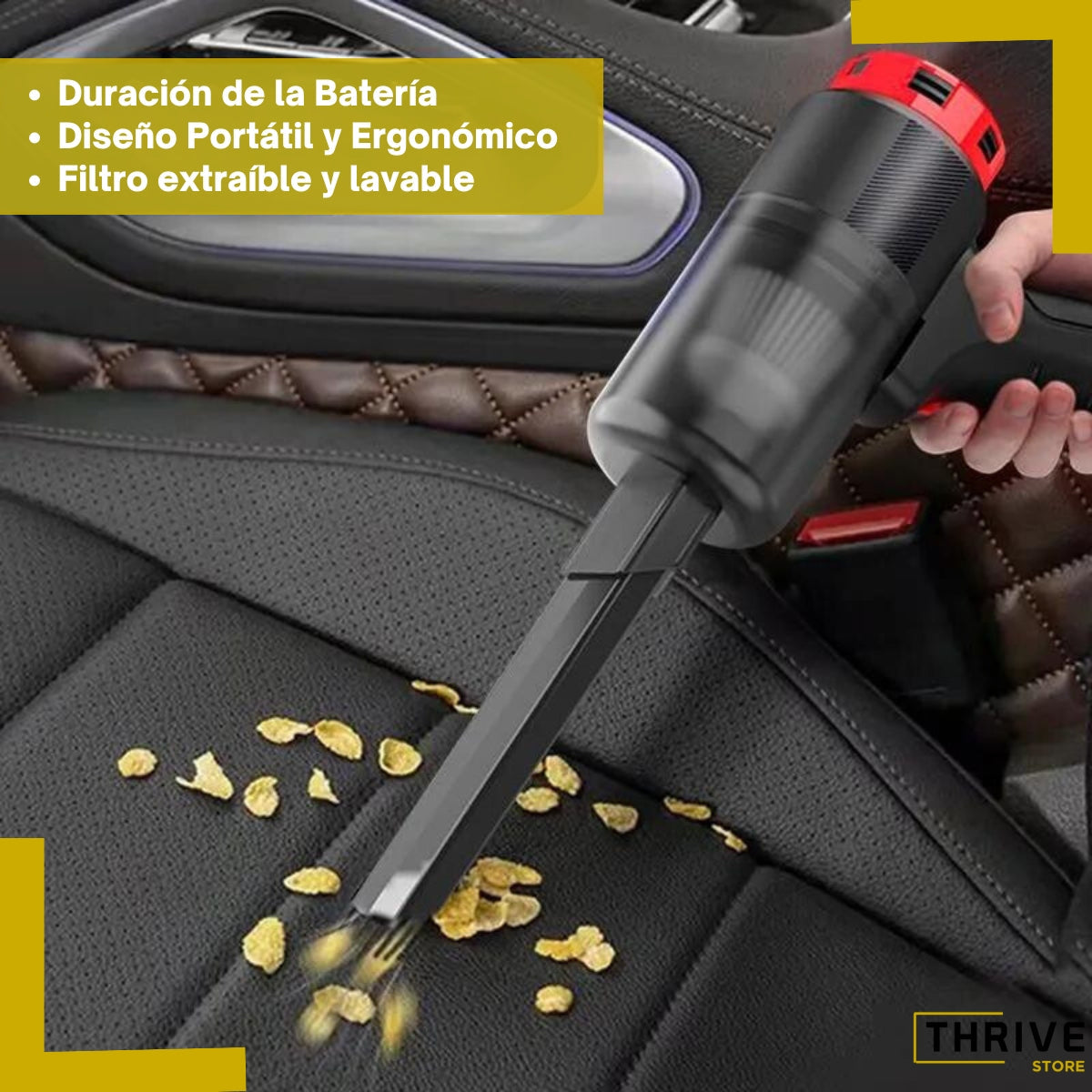 EffiClean™ - Aspiradora multiuso portátil, recargable y sin cables