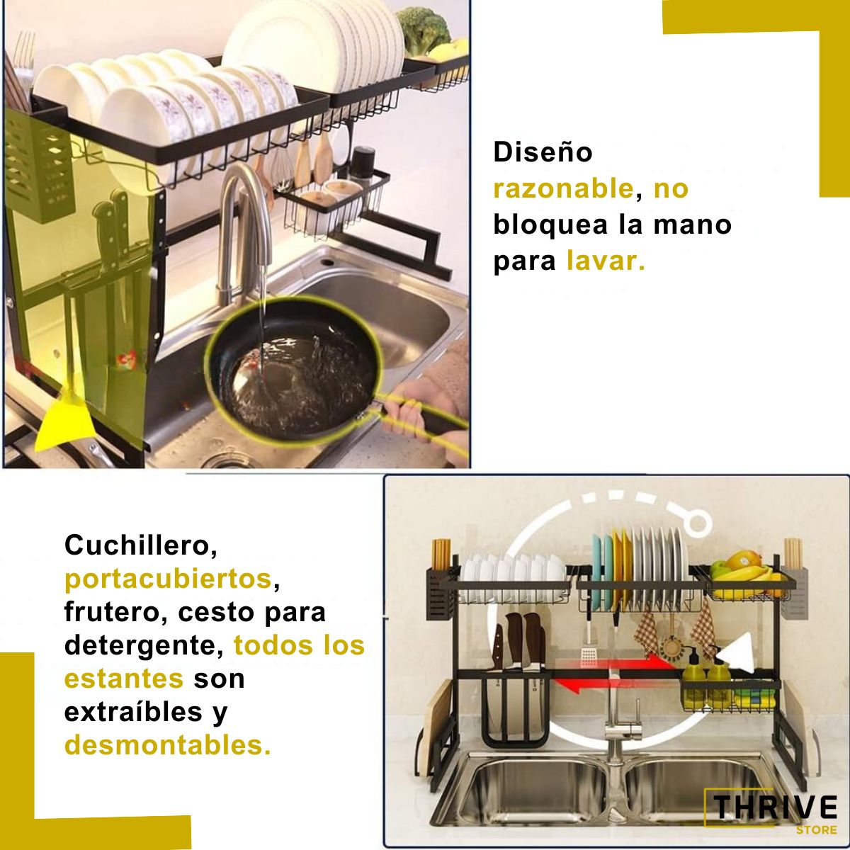 MaxSpace™ - El Escurridor Estrella para Mantener tu Cocina Perfecta