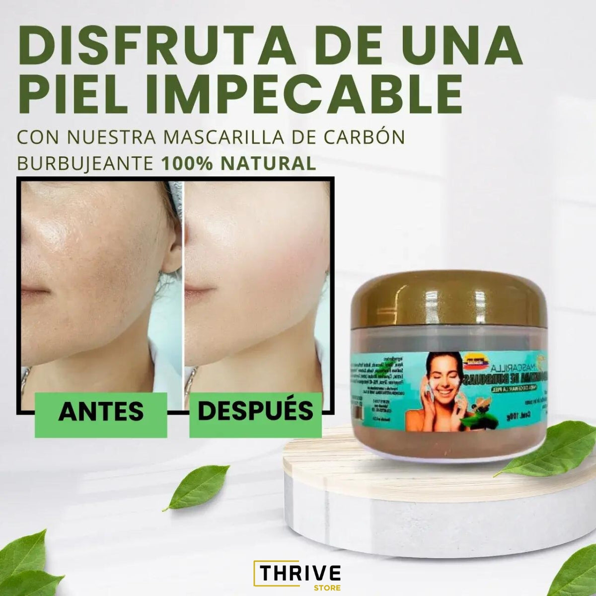 FizzRevive™ - Mascarilla Carbonatada de Burbujas para Oxigenar la Piel