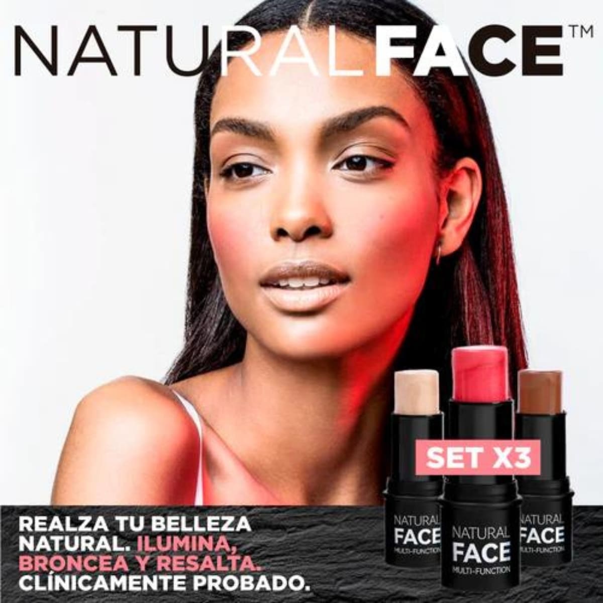 NaturalFace® - Set De 3 Labiales Iluminadores