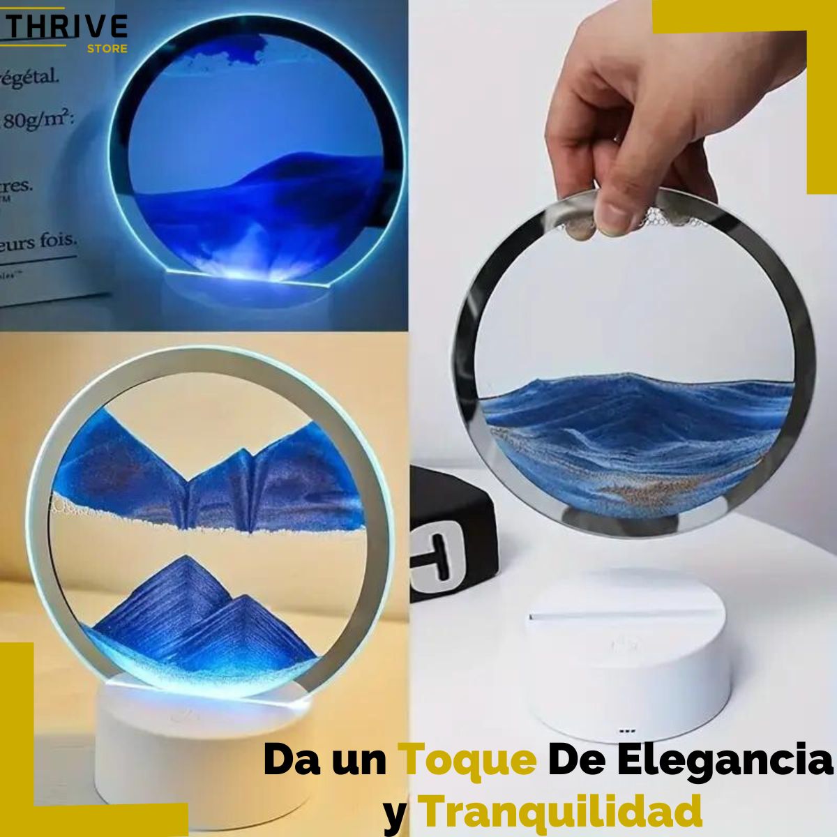 SandFlow™ - Lámpara de Arena Movediza Decorativa
