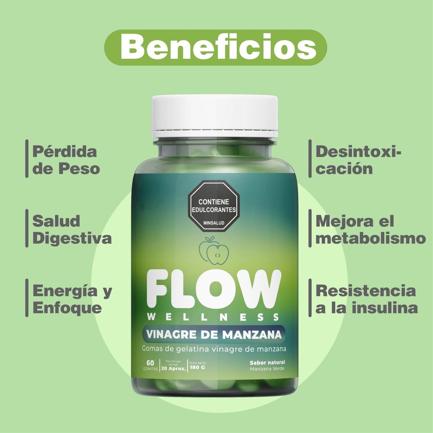 GlucoGummmies™ Gomitas de Vinagre de Manzana RESULTADOS EN 10 DÍAS 🤯🔥