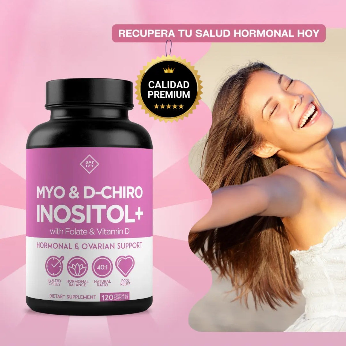 Suplemento Inositol - Equilibrio Hormonal Femenino