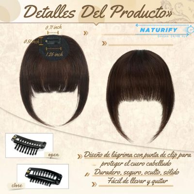 InstaGlam Fringe™ - Flequillo Postizo Estilo y Belleza Instantáneo
