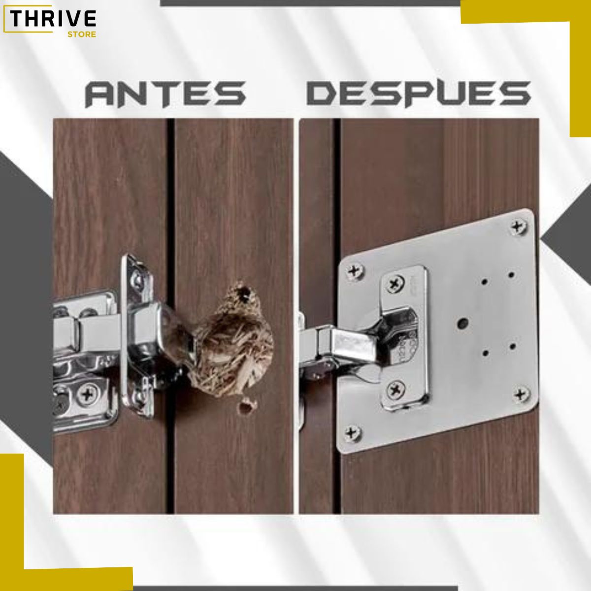 Hinge Plate™ - Placa de Reparación de Bisagra