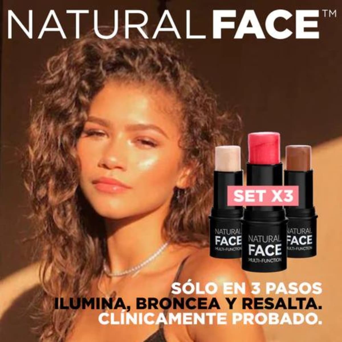 NaturalFace® - Set De 3 Labiales Iluminadores