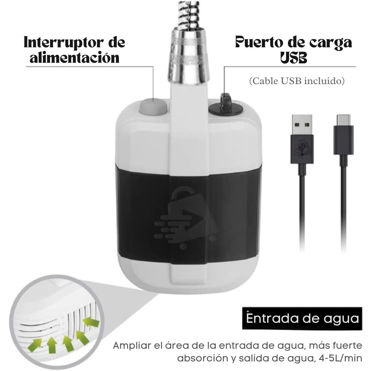 FreshTrek™ - Ducha Portátil Recargable