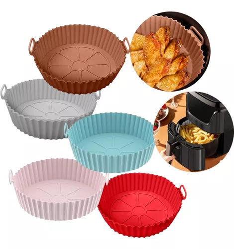 Pack de 6 🛍️Moldes De Silicona Para Olla Freidora de Aire✅ + OFERTA ESPECIAL