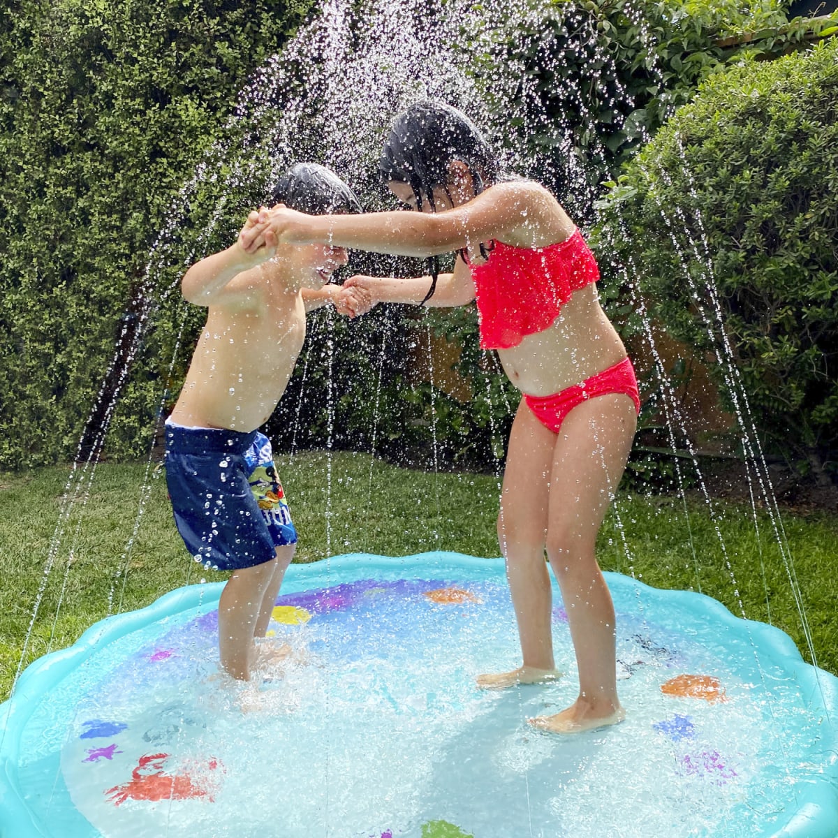 Plash Oasis™ - 🎁Alfombrilla Roseadora para Mascotas y Niños ⛱️☀️