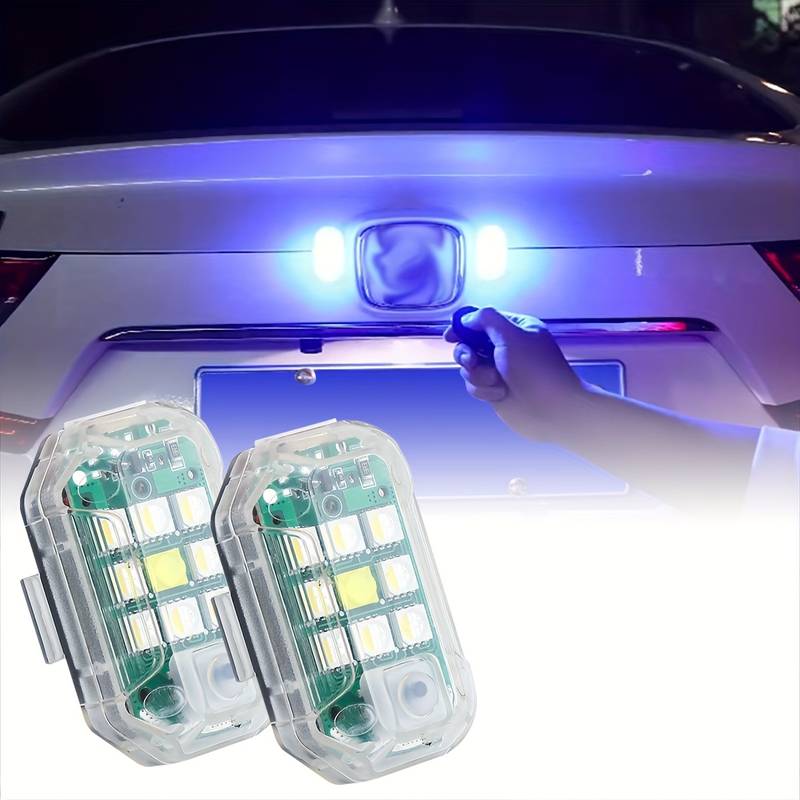 LUCES LED ESTROBOSCÓPICAS 7 COLORES - PACK 3 UNIDADES