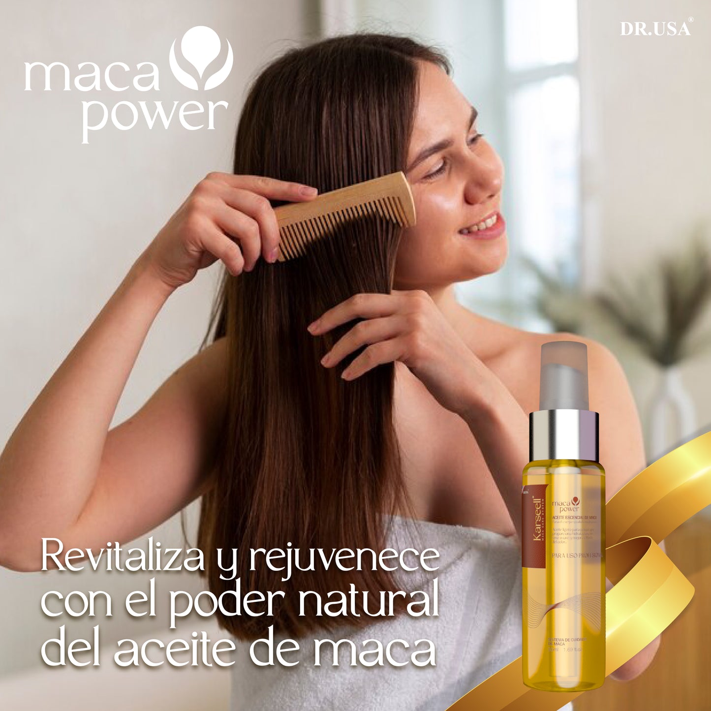PROMOCIÓN ESPECIAL 2X1🎁👉 Aceite de argán esencial Natural de maca Karseell: Revitalizan y Estimulan el Crecimiento