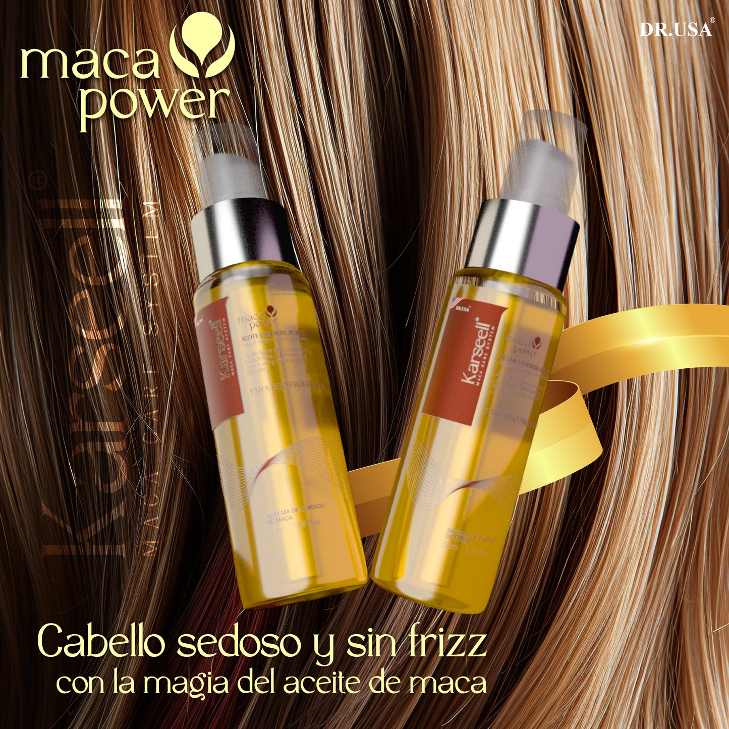 PROMOCIÓN ESPECIAL 2X1🎁👉 Aceite de argán esencial Natural de maca Karseell: Revitalizan y Estimulan el Crecimiento