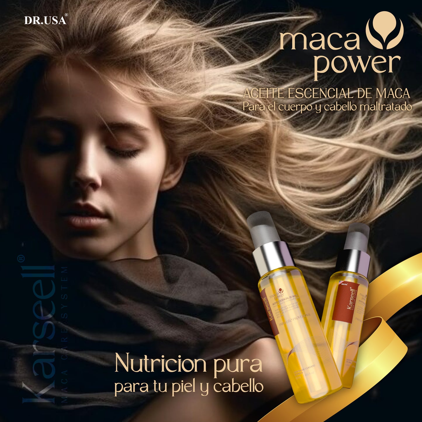 PROMOCIÓN ESPECIAL 2X1🎁👉 Aceite de argán esencial Natural de maca Karseell: Revitalizan y Estimulan el Crecimiento