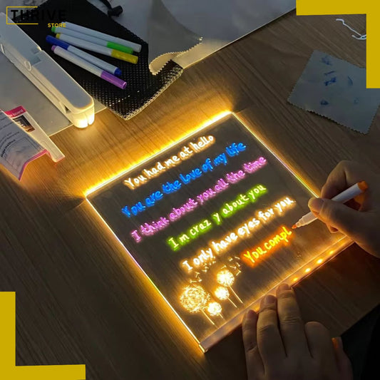 MagicDraw™ - Pizarra Acrílica Borrable De Luz Led