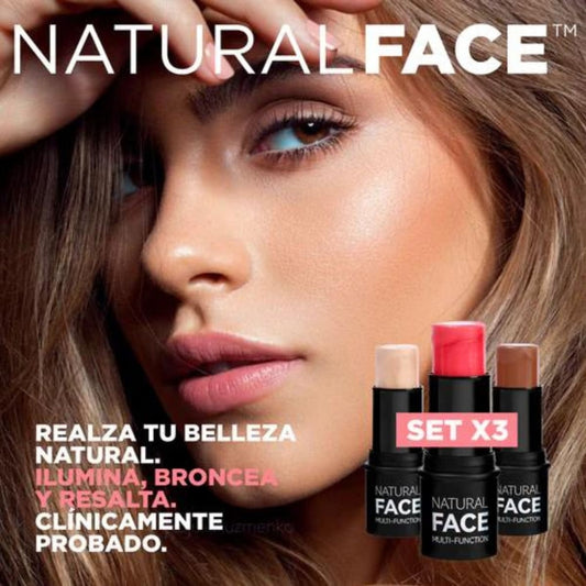 NaturalFace® - Set De 3 Labiales Iluminadores