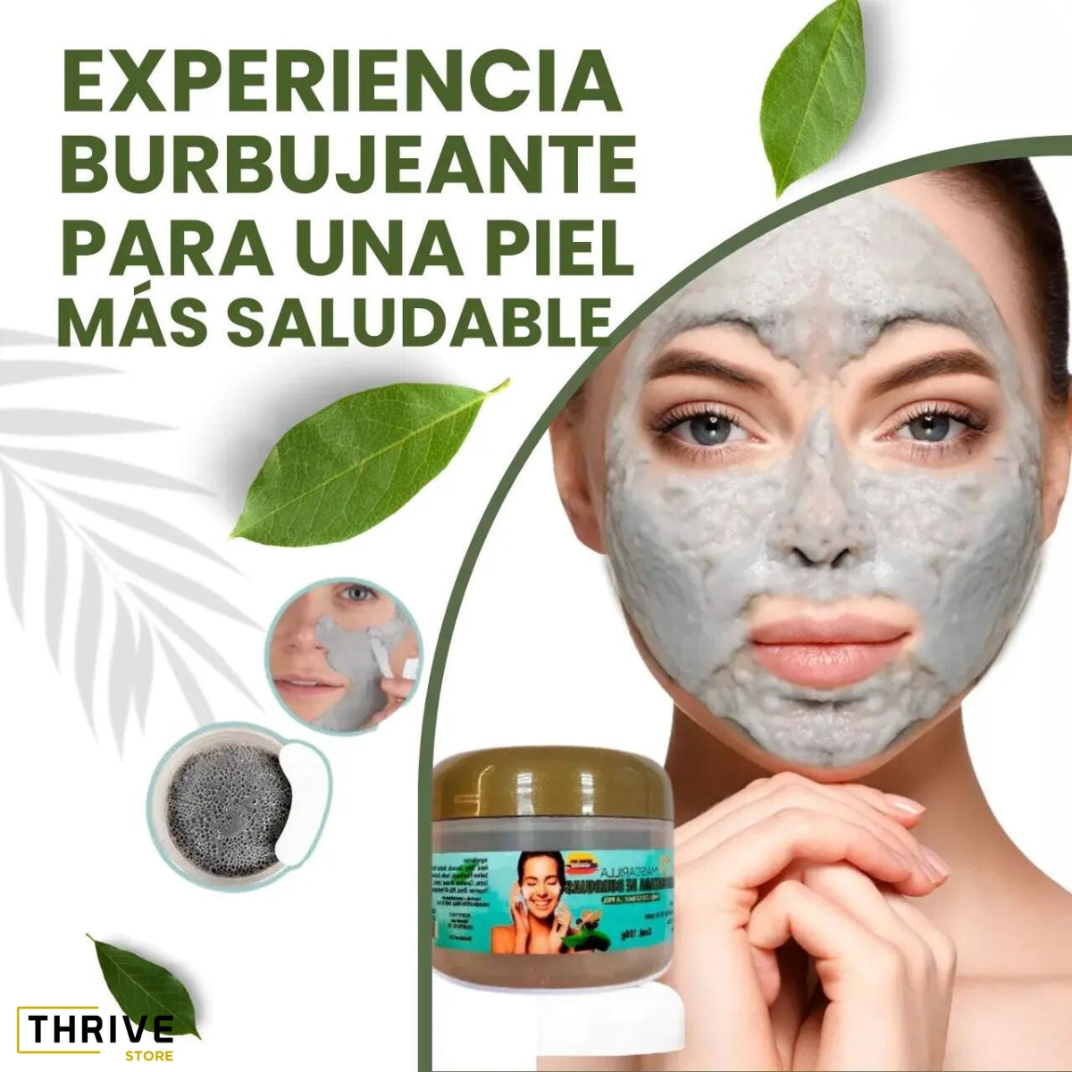 FizzRevive™ - Mascarilla Carbonatada de Burbujas para Oxigenar la Piel