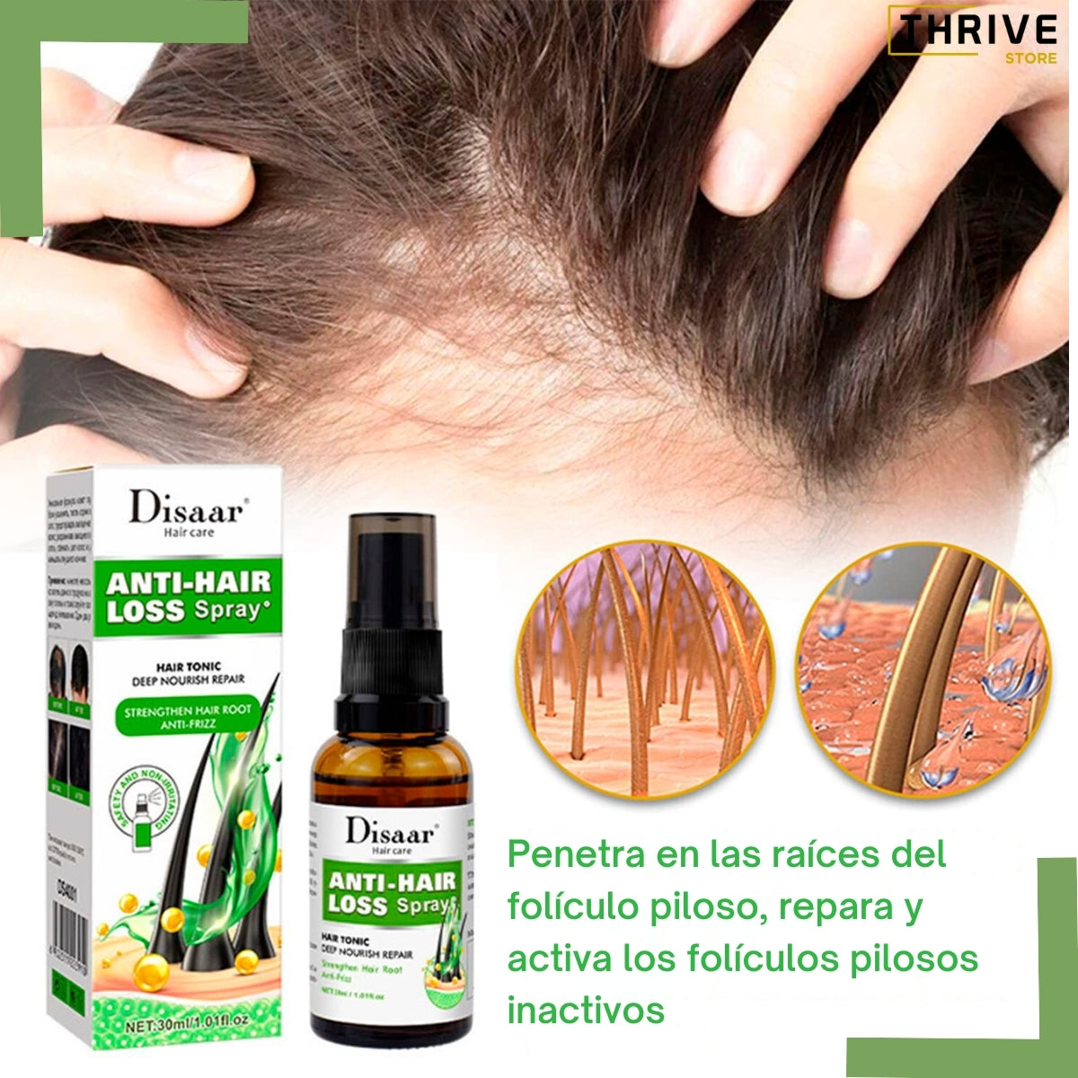 VitaGrow™ - Aceite Nutritivo para Cabello Fuerte - Paga 1 y Recibe 2 Unidades