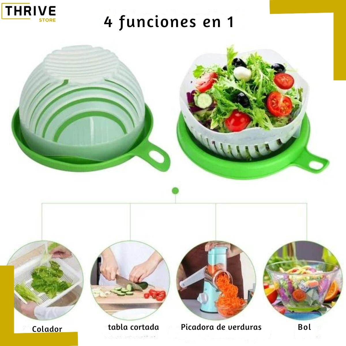 FreshCutter™ - Cortador Para Ensaladas 4 en 1