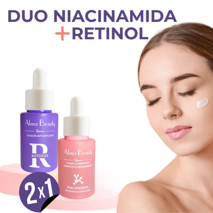 REVITALIZA CON EL DUO PERFECTO: NIACINAMIDA + RETINOL: 2X1 OFERTA ESPECIAL