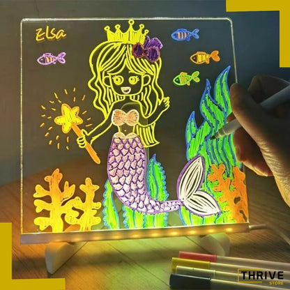 MagicDraw™ - Pizarra Acrílica Borrable De Luz Led