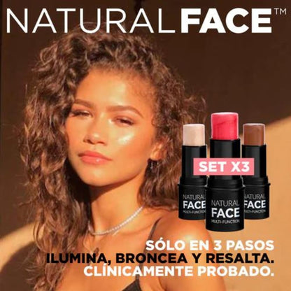 NaturalFace® - Set De 3 Labiales Iluminadores