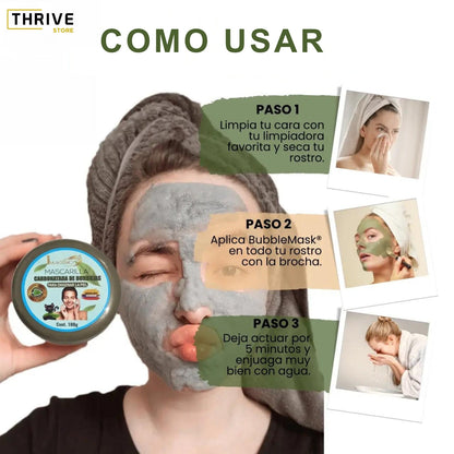 FizzRevive™ - Mascarilla Carbonatada de Burbujas para Oxigenar la Piel