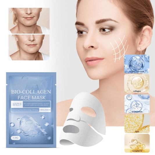 Mascarilla Colágeno Hidrolizado y Ácido Hialurónico, LLEVATE 5 GRATIS, SOLO POR ESTA SEMANA🎁