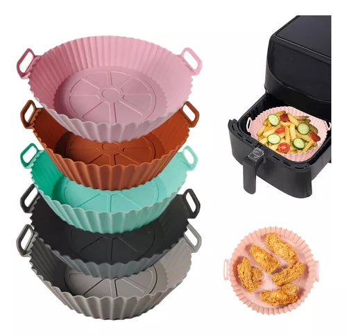 Pack de 6 🛍️Moldes De Silicona Para Olla Freidora de Aire✅ + OFERTA ESPECIAL