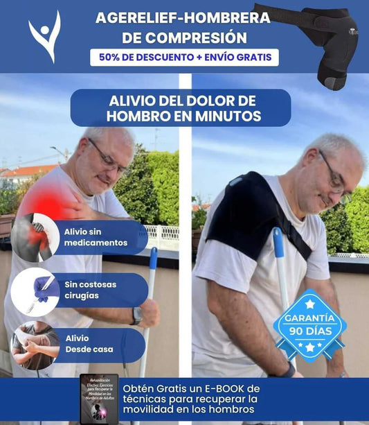 FlexRelief™ - Soporte y Manga de Compresión Para Hombro