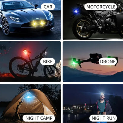 LUCES LED ESTROBOSCÓPICAS 7 COLORES - PACK 3 UNIDADES