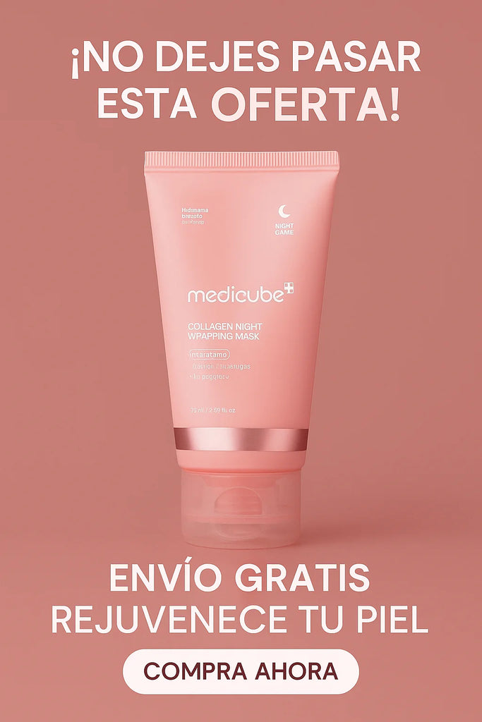 MEDICUBE - Mascarilla con colágeno 100% EFECTIVIDAD