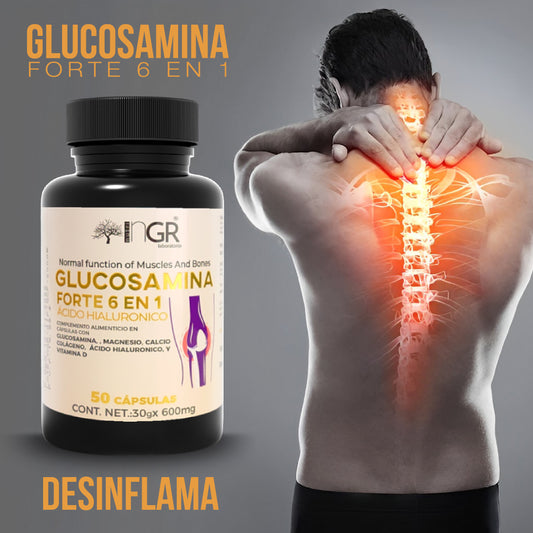 GLUCOSAMINA FORTE 6 EN 1  Alivia, desinflama y Recupera OFERTA ESPECIAL SOLO POR ESTA SEMANA 2X1