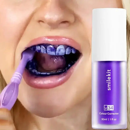 Espuma Blanqueadora Dental V34 Lilás - Luce Dientes Brillantes Ahora Mismo