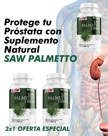 OFERTA ESPECIAL 🤯 Saw palmetto - Tratamiento Natural Para La Próstata OFERTA 60 CAP