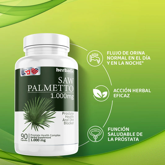 OFERTA ESPECIAL 🤯 Saw palmetto - Tratamiento Natural Para La Próstata OFERTA 60 CAP